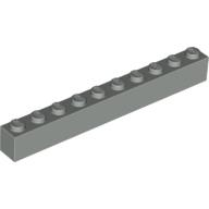 Lego kostka (kostička) 1x10, světle šedá (611102)